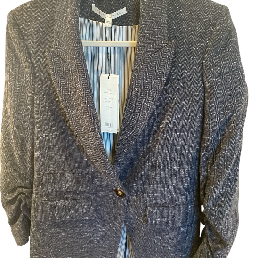 COPY - Veronica Beard Navy Martel Dickey Jacket. Size 8.